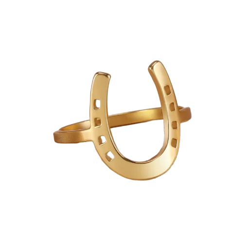 Gold Horseshoe Ring