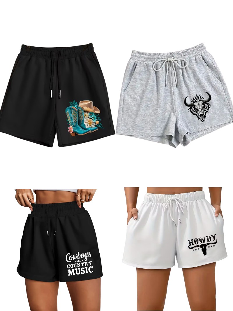 Western Style Casual Shorts