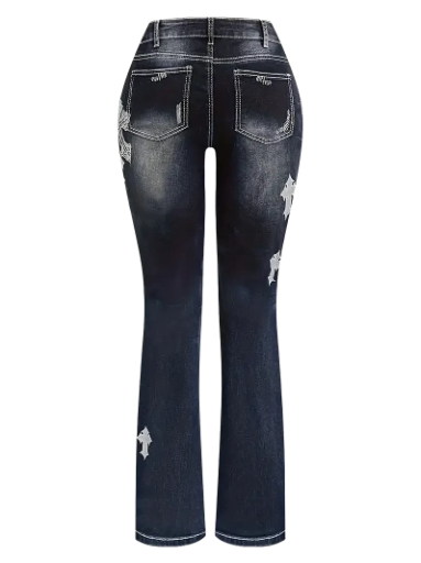 Women's Embroidered Bootcut Jeans