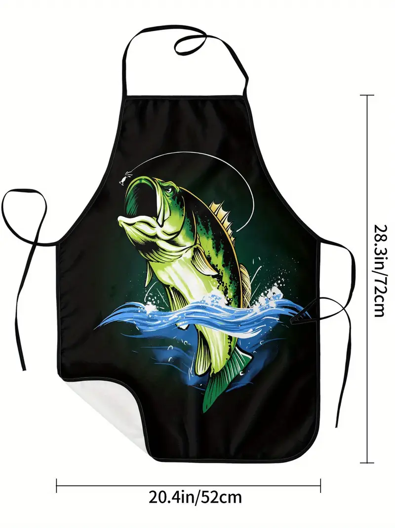 Bass Fishing BBQ Apron