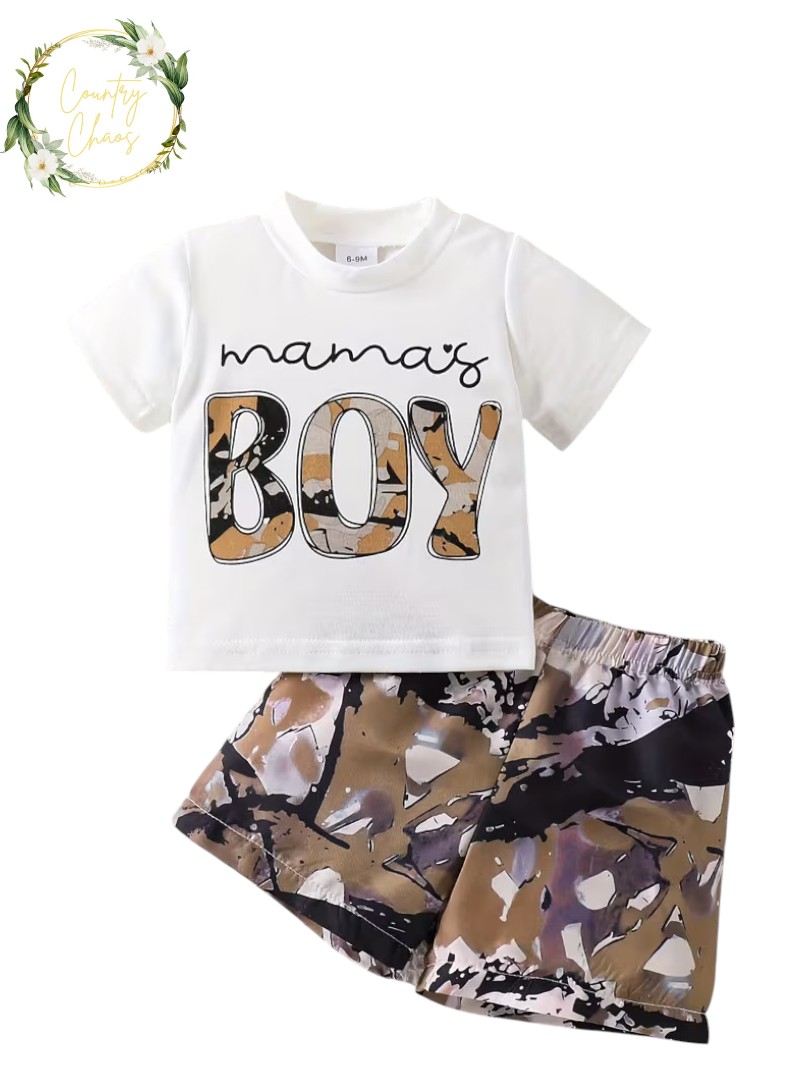 Mama's Boy Camouflage Outfit