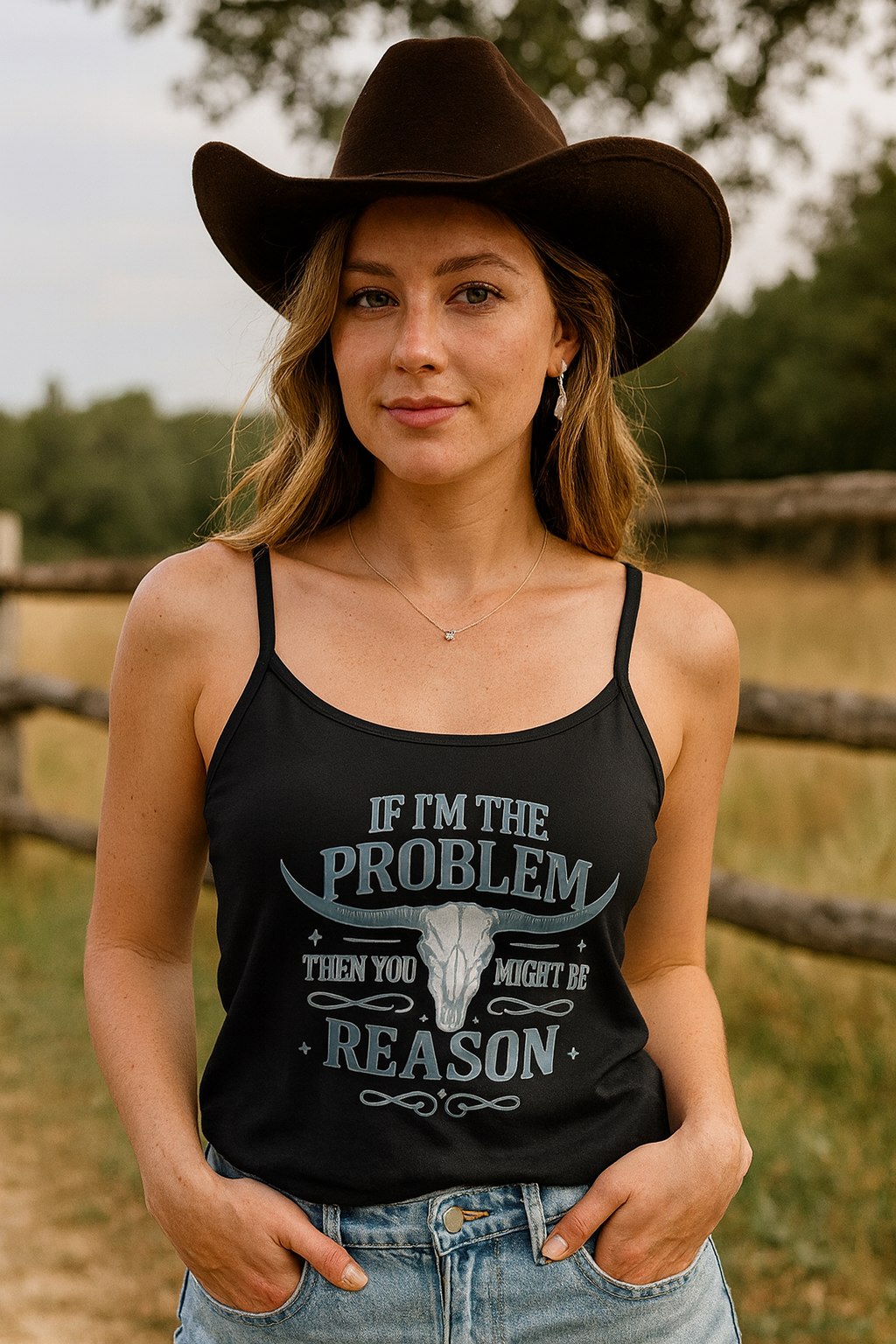 Western Graphic Crop Singlet 