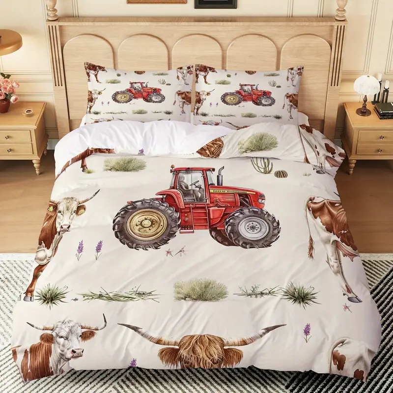 Farm Life Printed Bedding Set