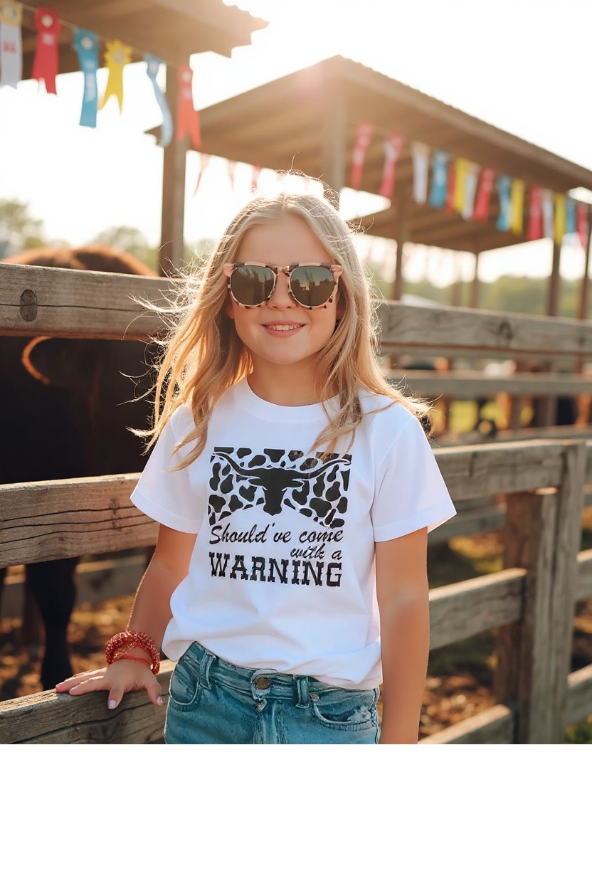 Should've Come With a Warning Kids T-shirt