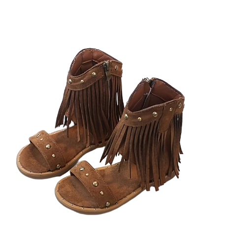 Girls Fringe Gladiator Sandals