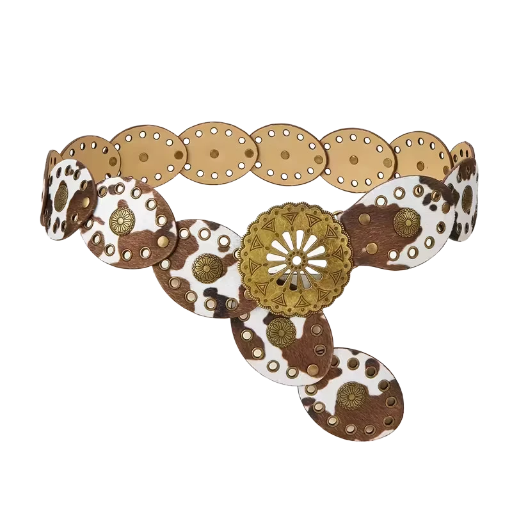 Ladies Bohemian Animal Print Belt