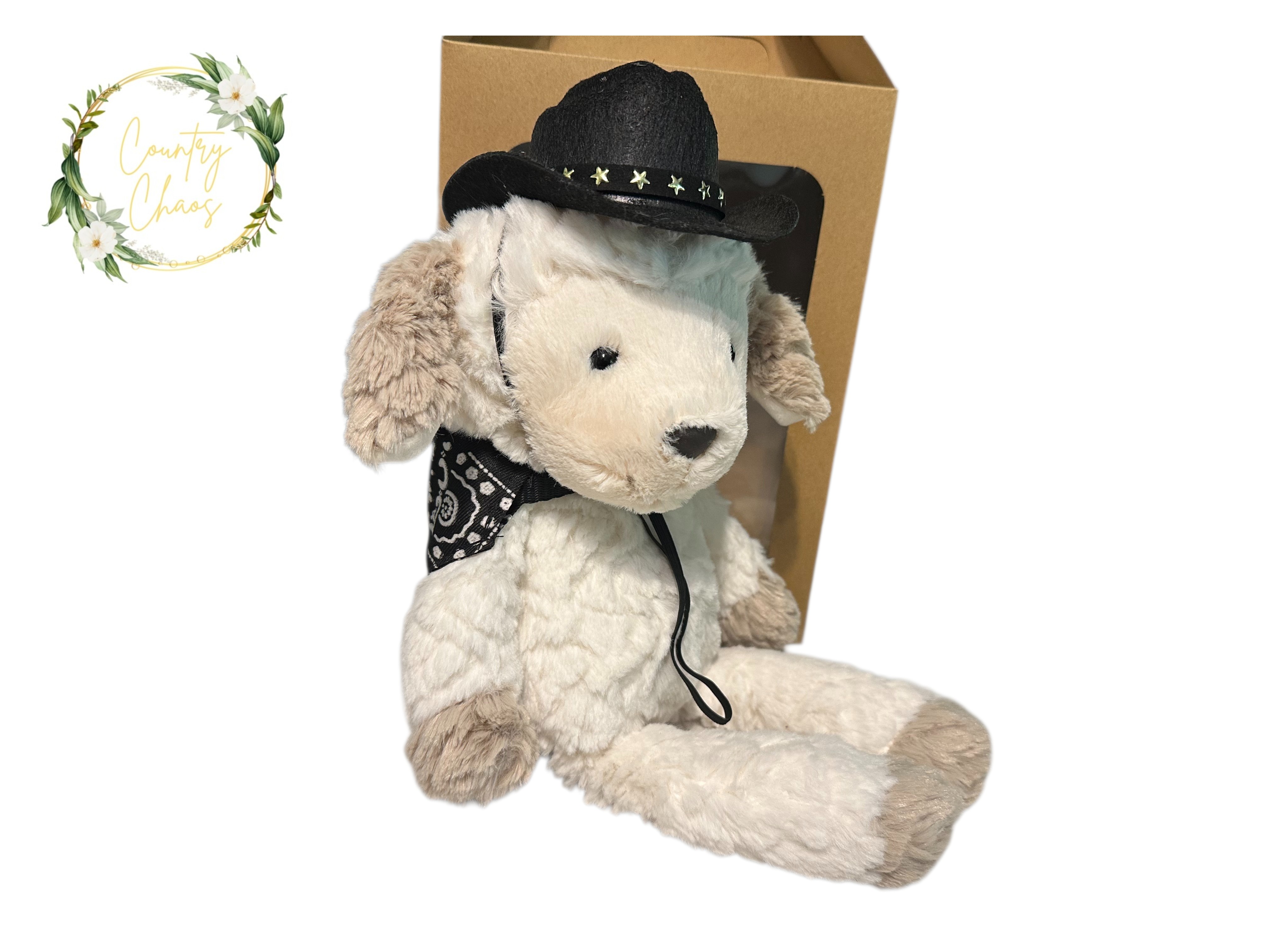 Cowboy lamb Plush Toy pink or black accessories 