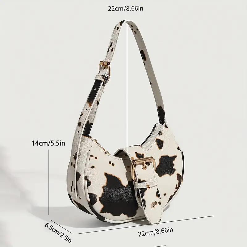 Cow Print Shoulder Bag