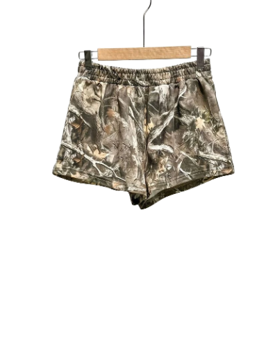 Ladies Camouflage Print Shorts