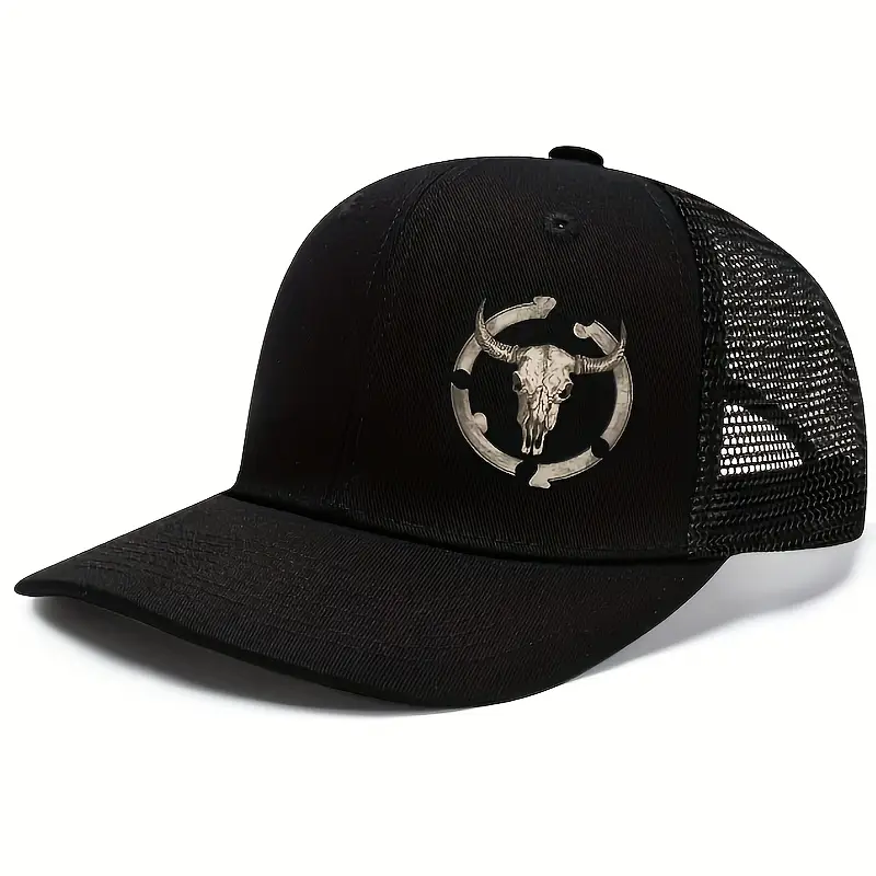 Western Steer Skull Trucker Hat