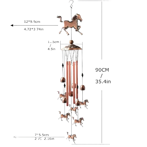 Horse-Themed Wind Chime