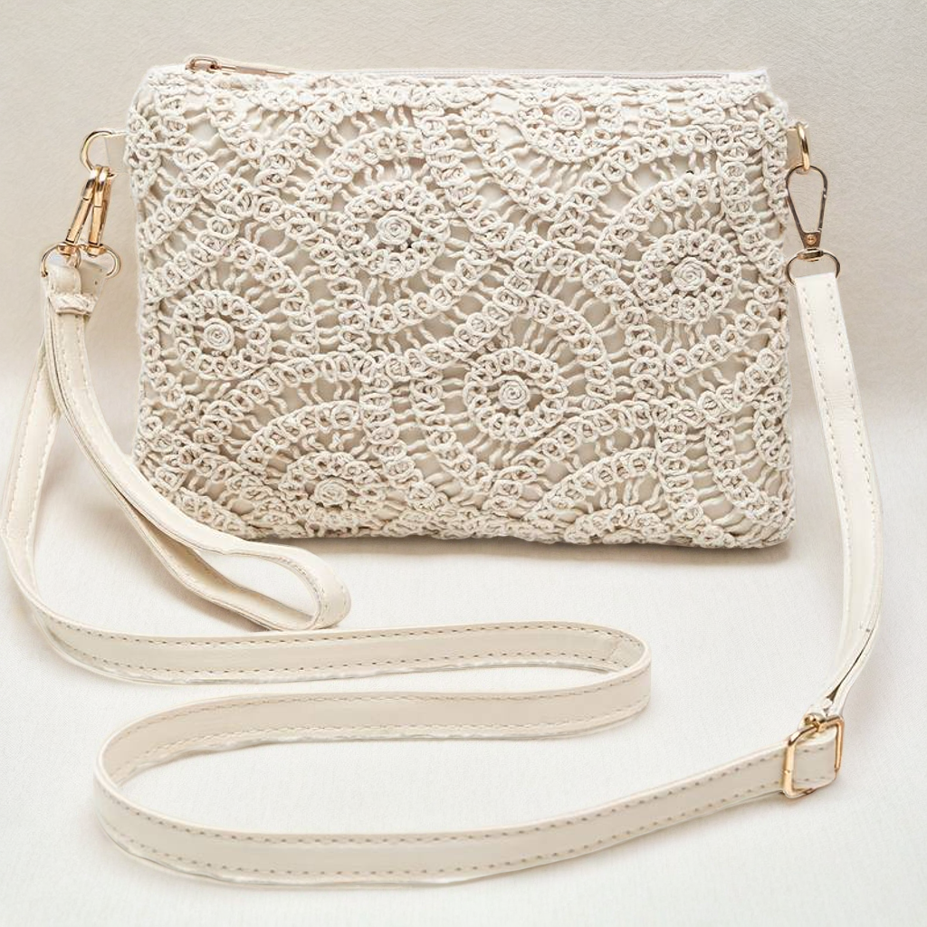 Crochet Lace Crossbody Bag