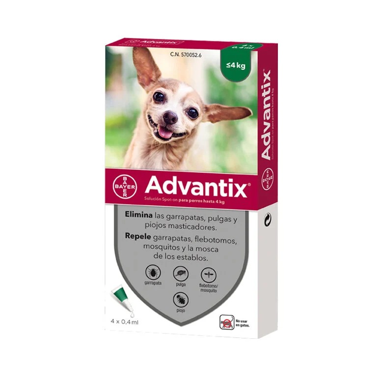 Advantix Pipeta Perro Pack 4 Unidades