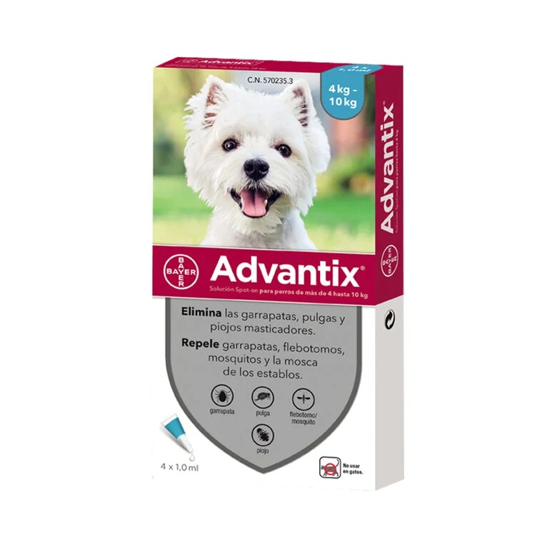 Advantix Pipeta Perro Pack 4 Unidades