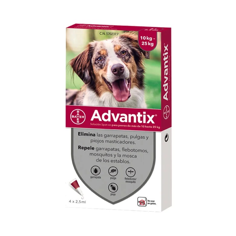 Advantix Pipeta Perro Pack 4 Unidades