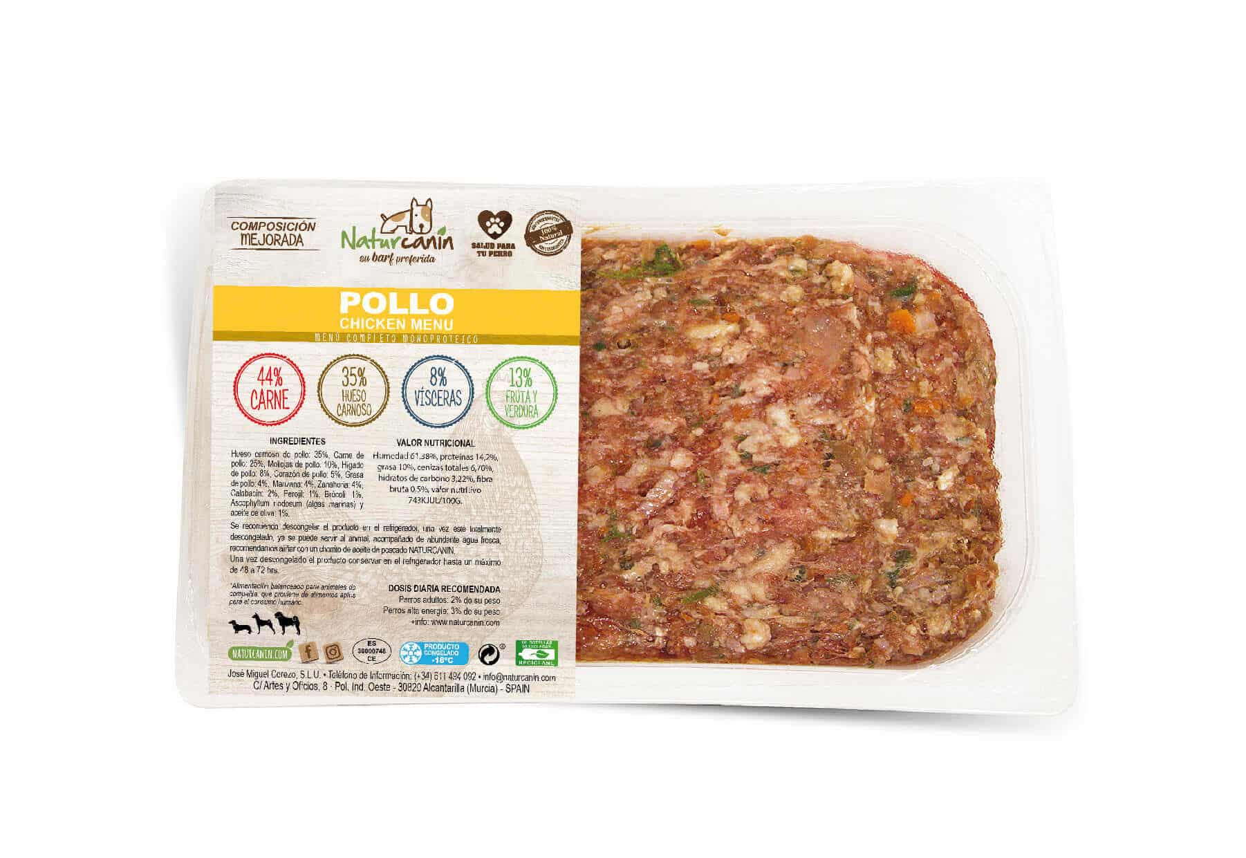 Naturcanin Menú de Pollo