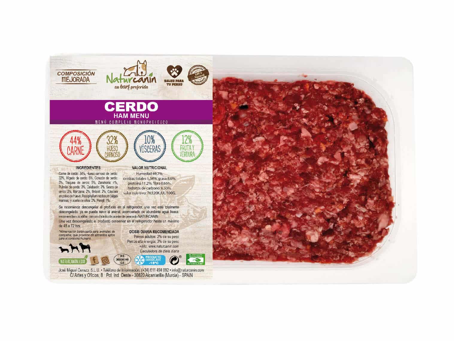 Naturcanin Menú de Cerdo