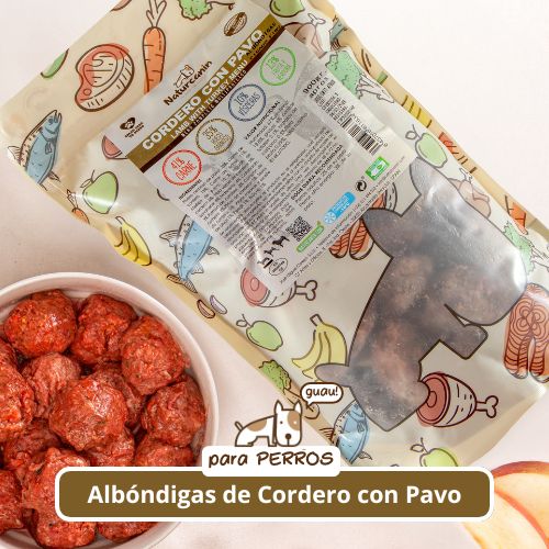 Naturcanin Menú Albóndigas de Pavo con Cordero