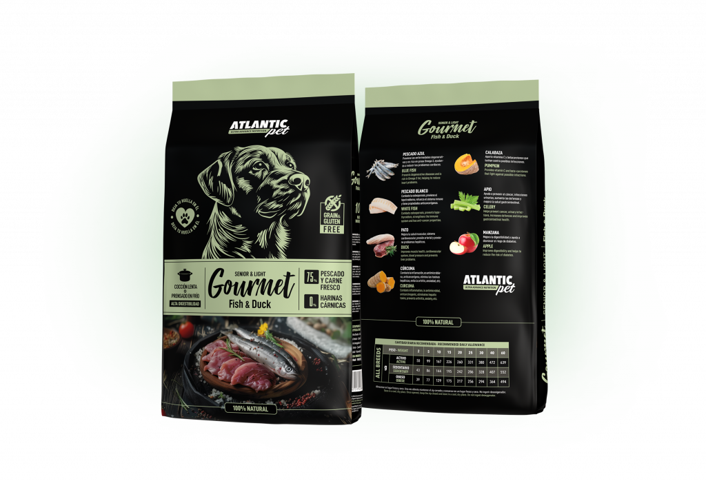 Atlantic Pet Gourmet Light & Senior Fish & Duck (Pescado y Pato)