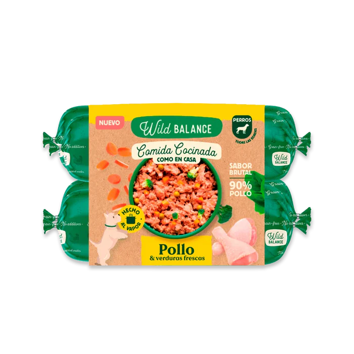 Wild Balance Comida Cocinada de Pollo con Verduras