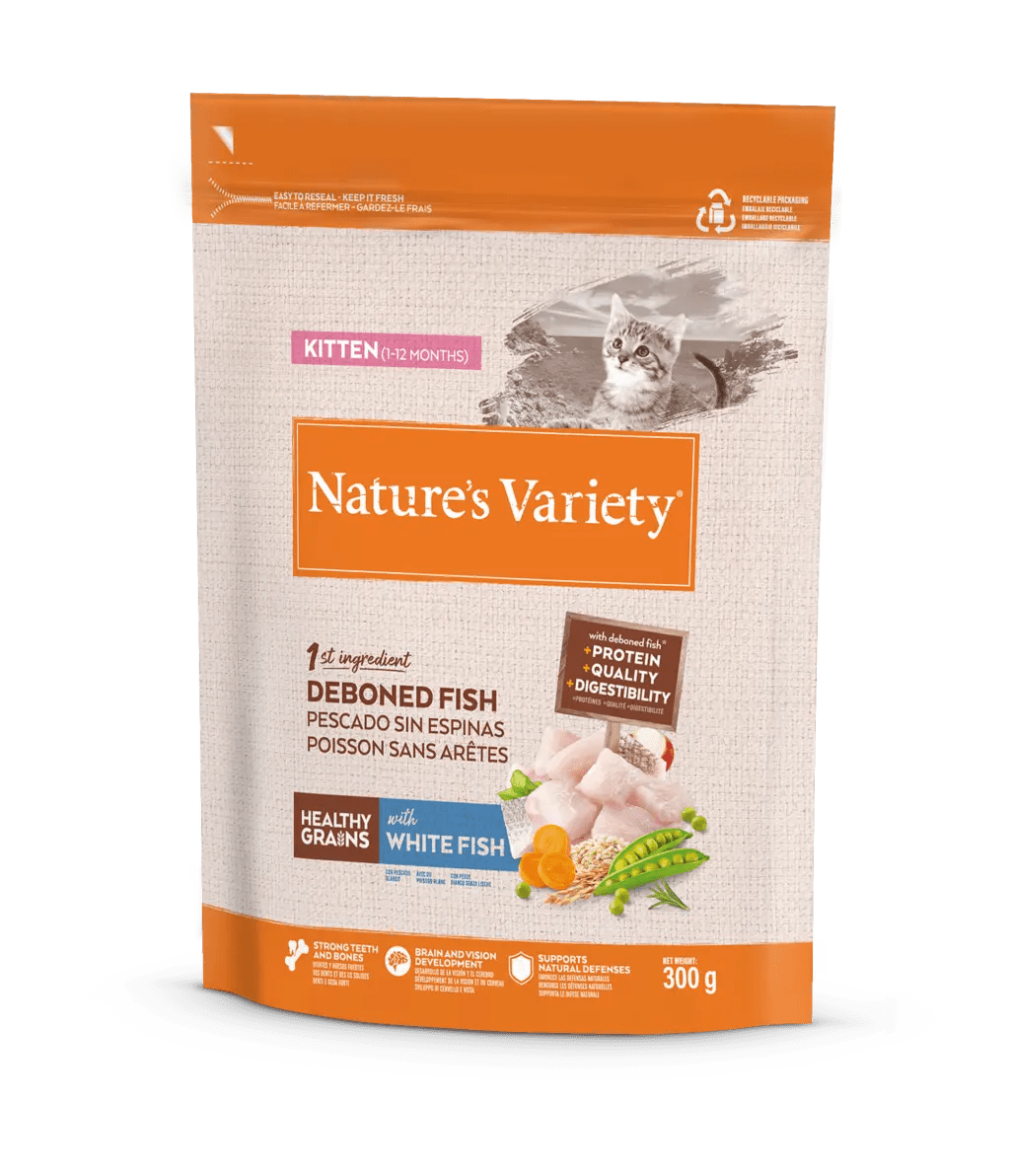 Nature`s Variety Healthy Grain Kitten Pescado Blanco GATO