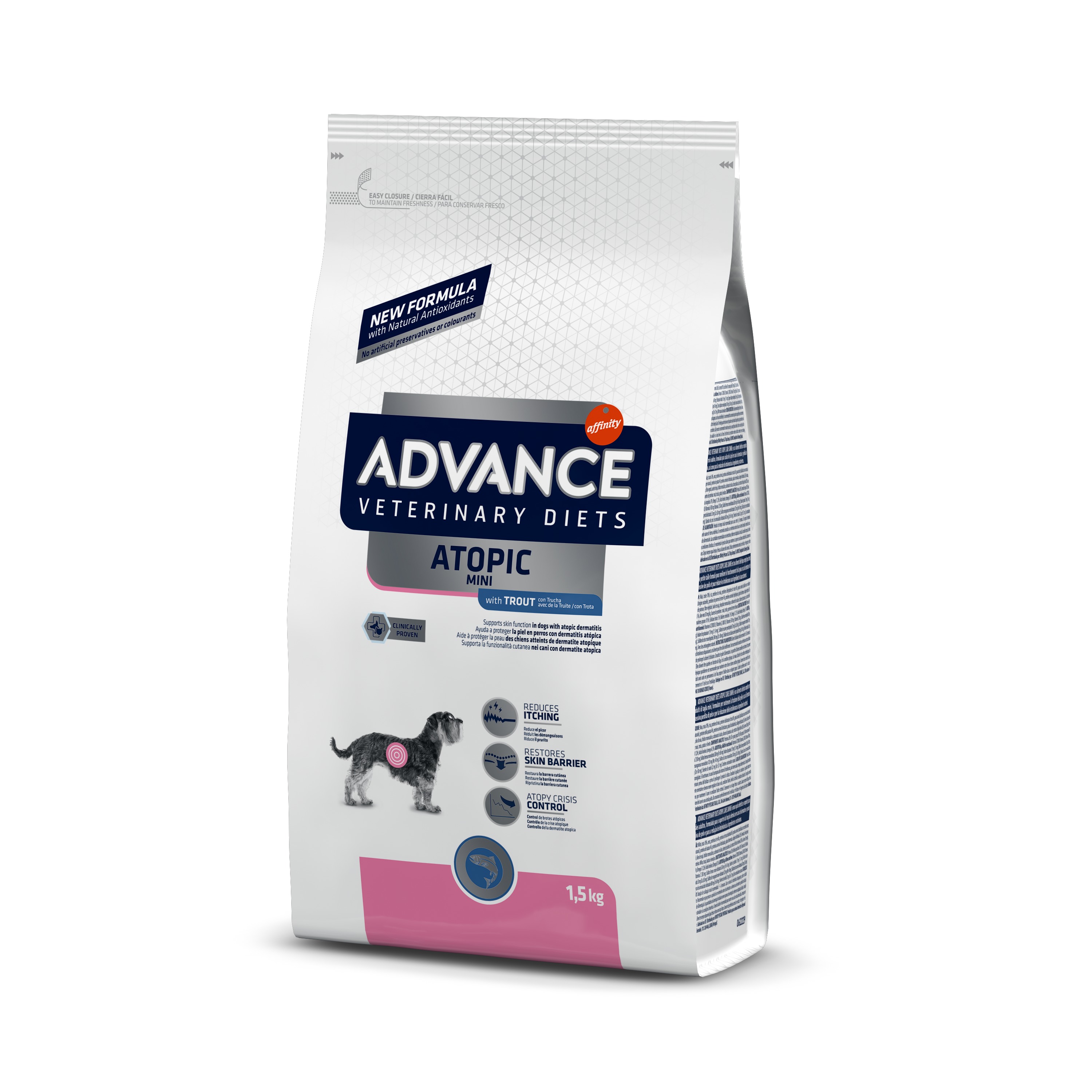 Atopic Mini mažų veislių šunims su upėtakiu (odos problemos)1,5 kg