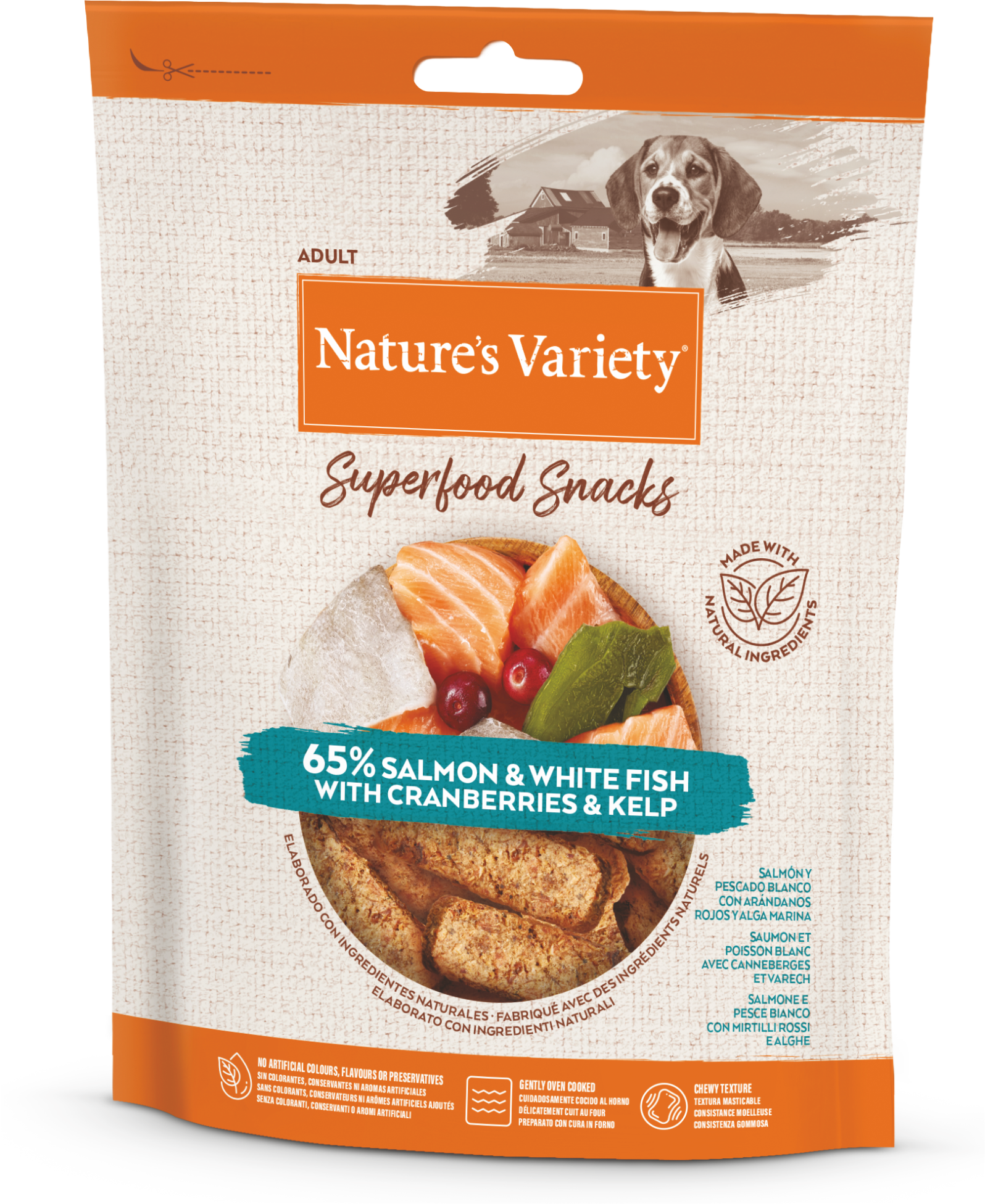 NV Super Food Snacks (lašiša) 85 g