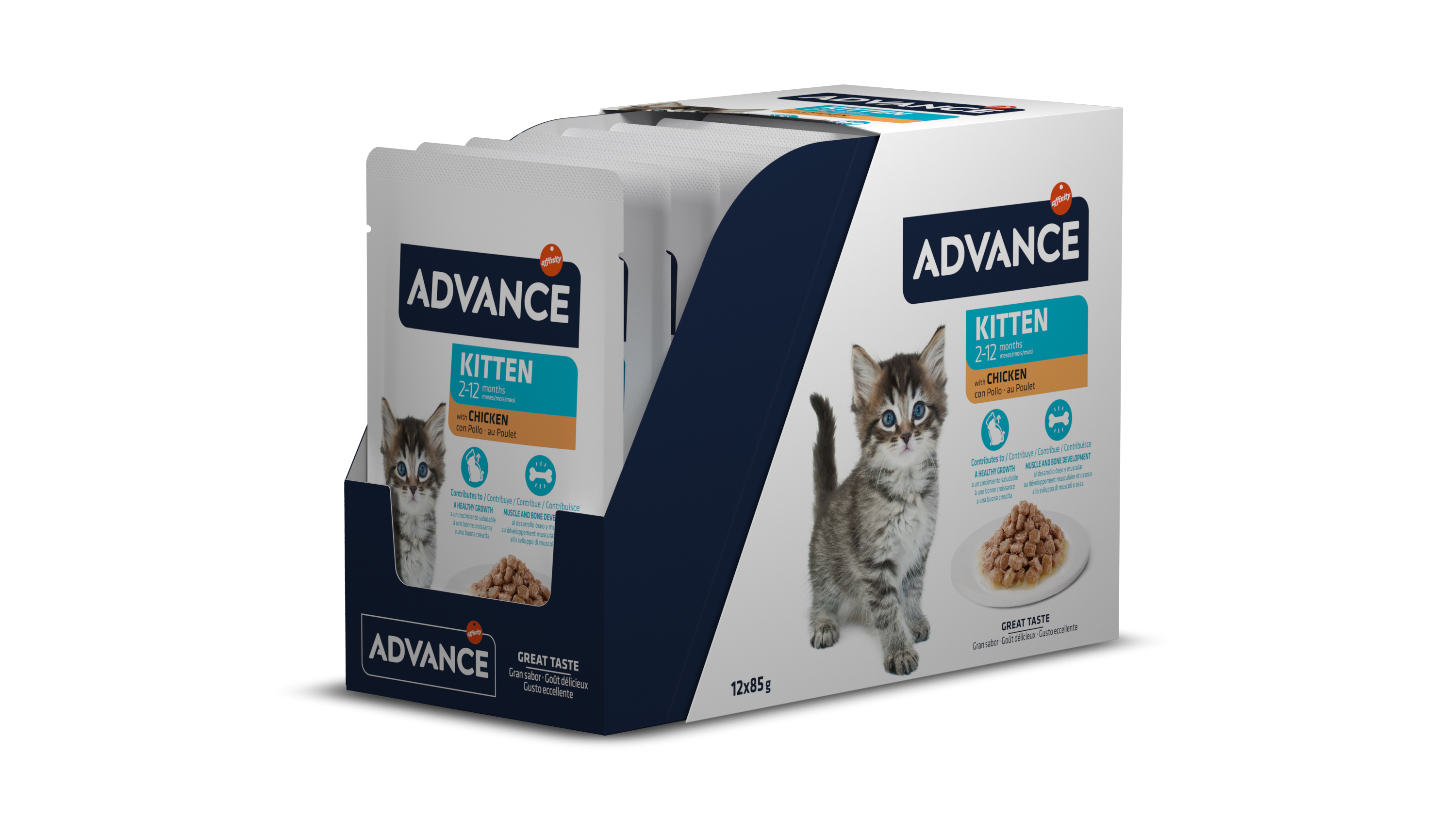 AC Wet Kitten Chicken 85G*12vnt