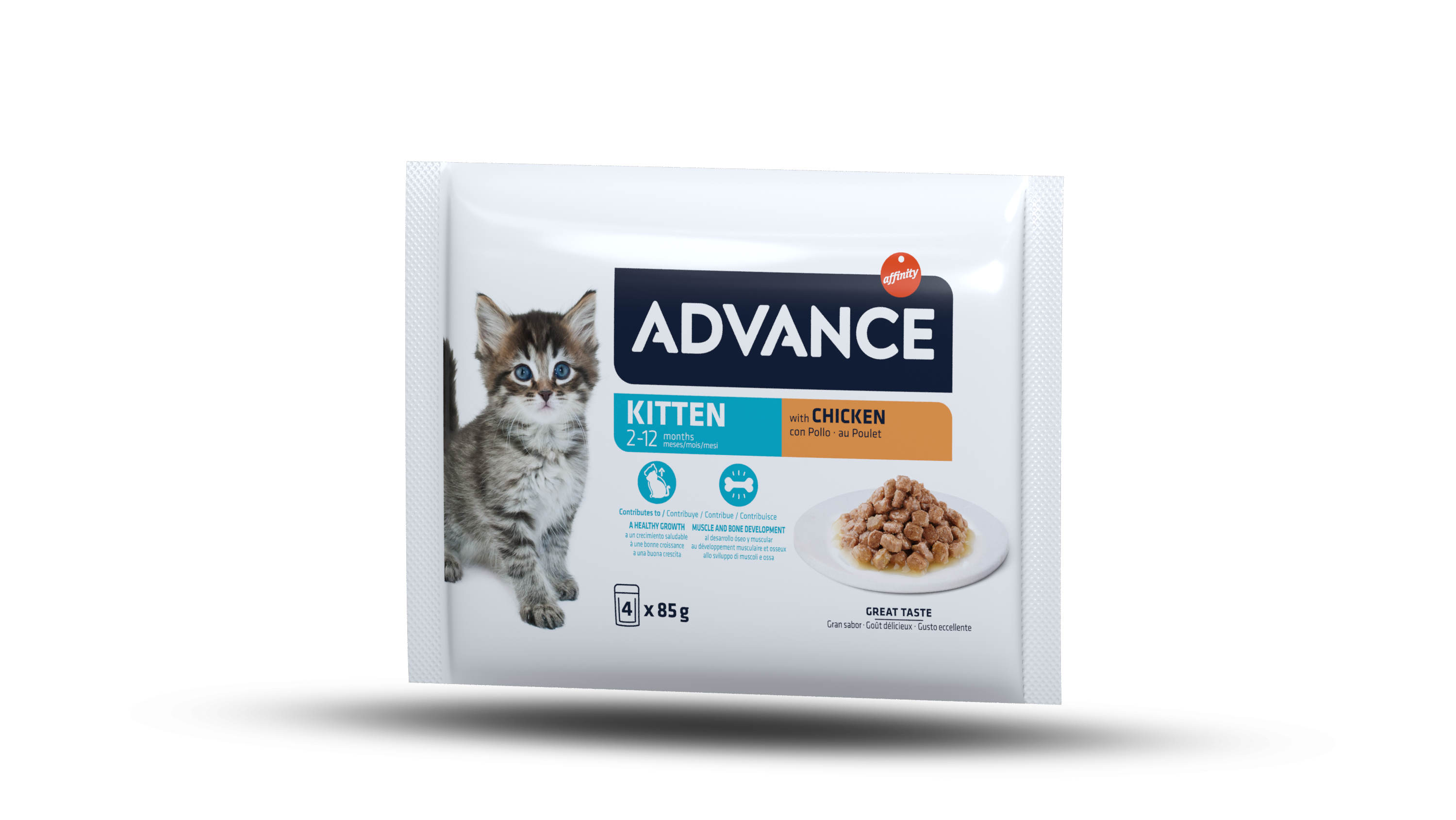 AC Wet Kitten Chicken Flow 4*85g