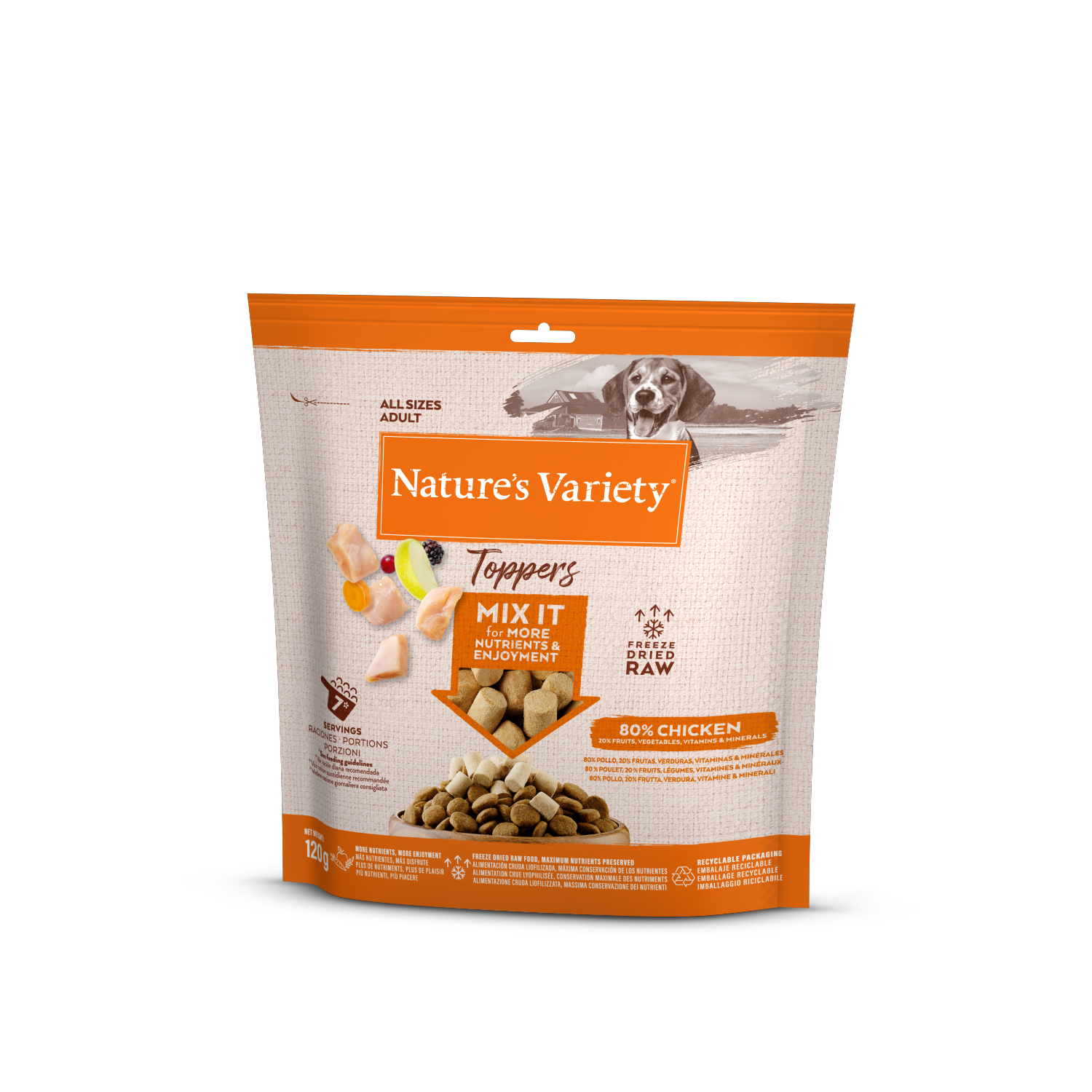 NV Toppers (vištiena) 120 g