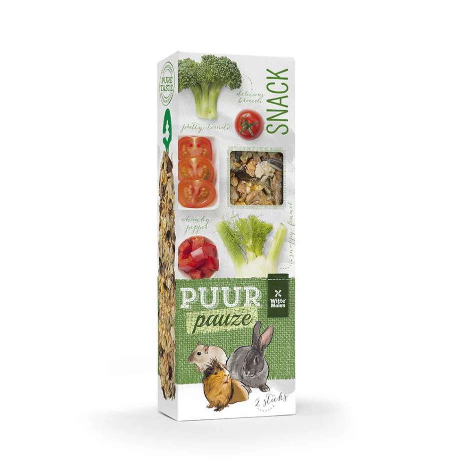 Puur gardėsis su brokoliais, pomidorais, pankoliais ir paprika graužikams. 110g , N2