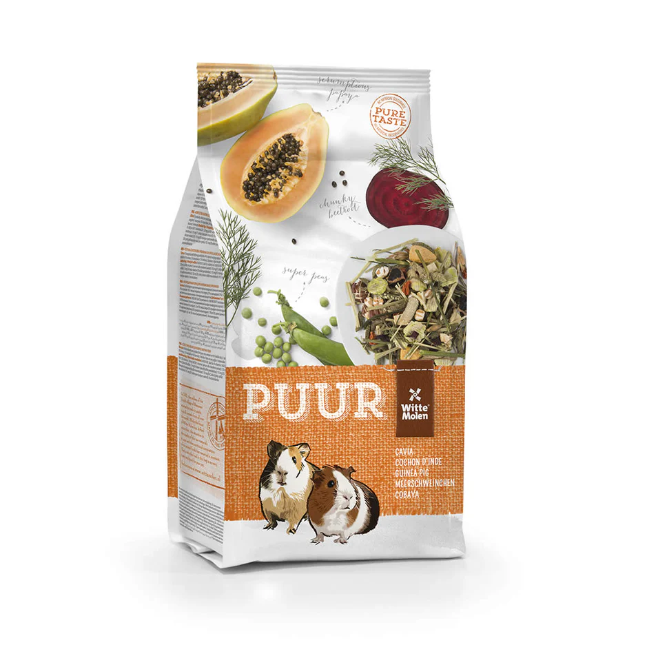 Puur pašaras jūrų kiaulytėms 700g.