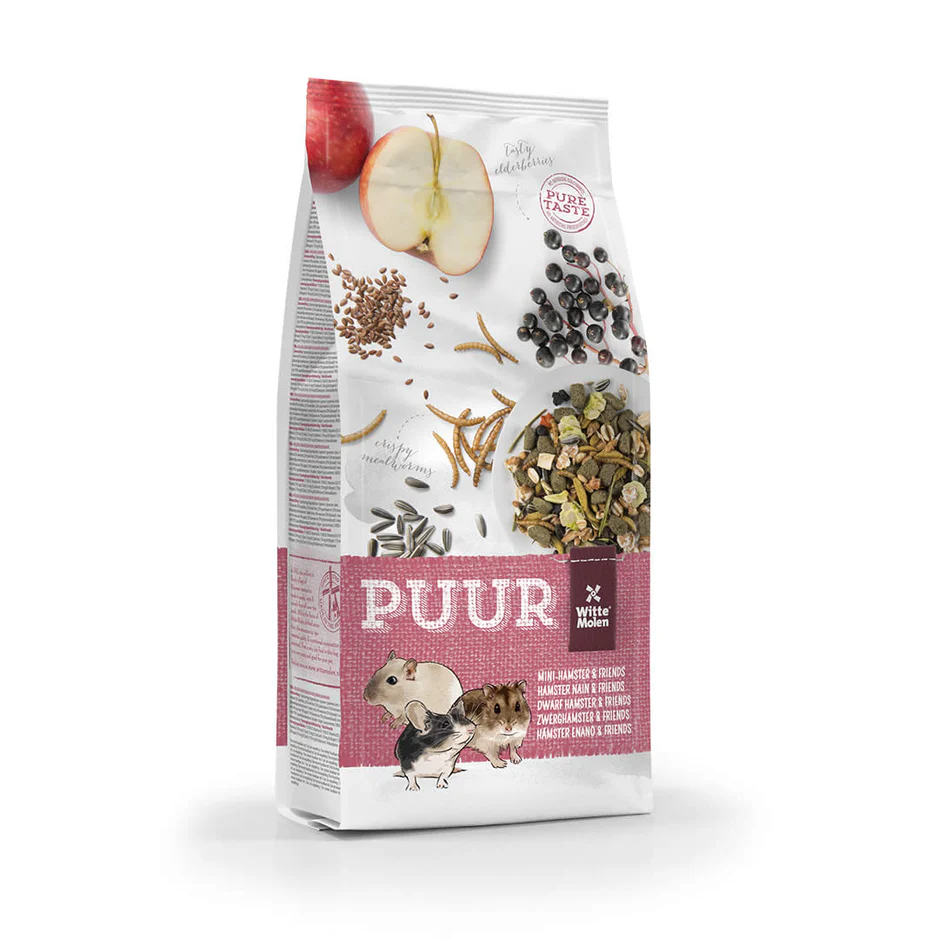 Puur pašaras žiurkėnams ir kitiems smulkiems graužikams. 400g