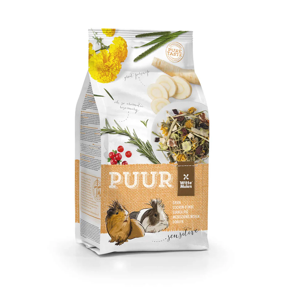 Puur sensitive pašaras jūrų kiaulytėms 800g.