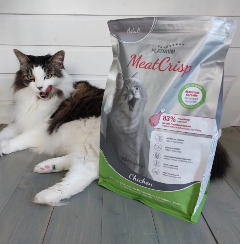 Platinum MeatCrisp visavertis sausas pašaras suaugusioms katėms su vištiena