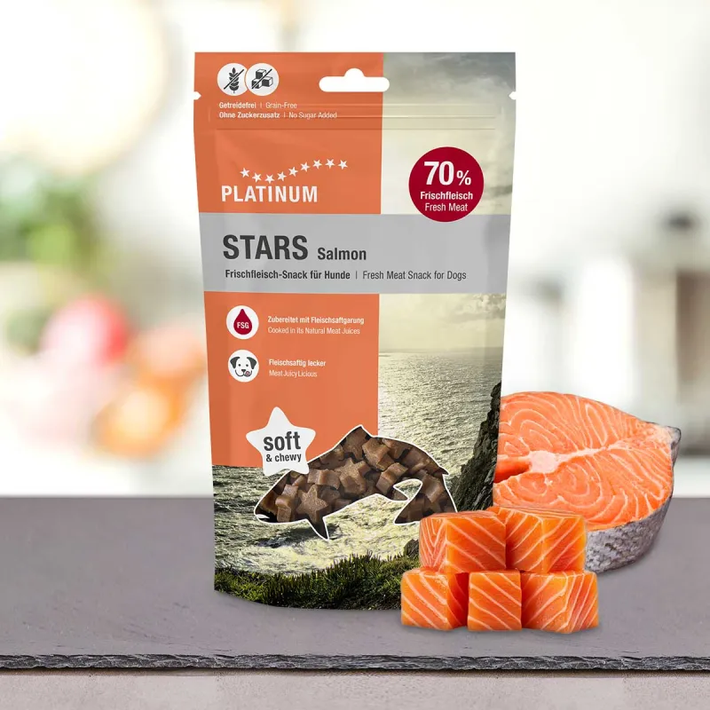 Platinum Stars Salmon skanėstai šunims 185g.