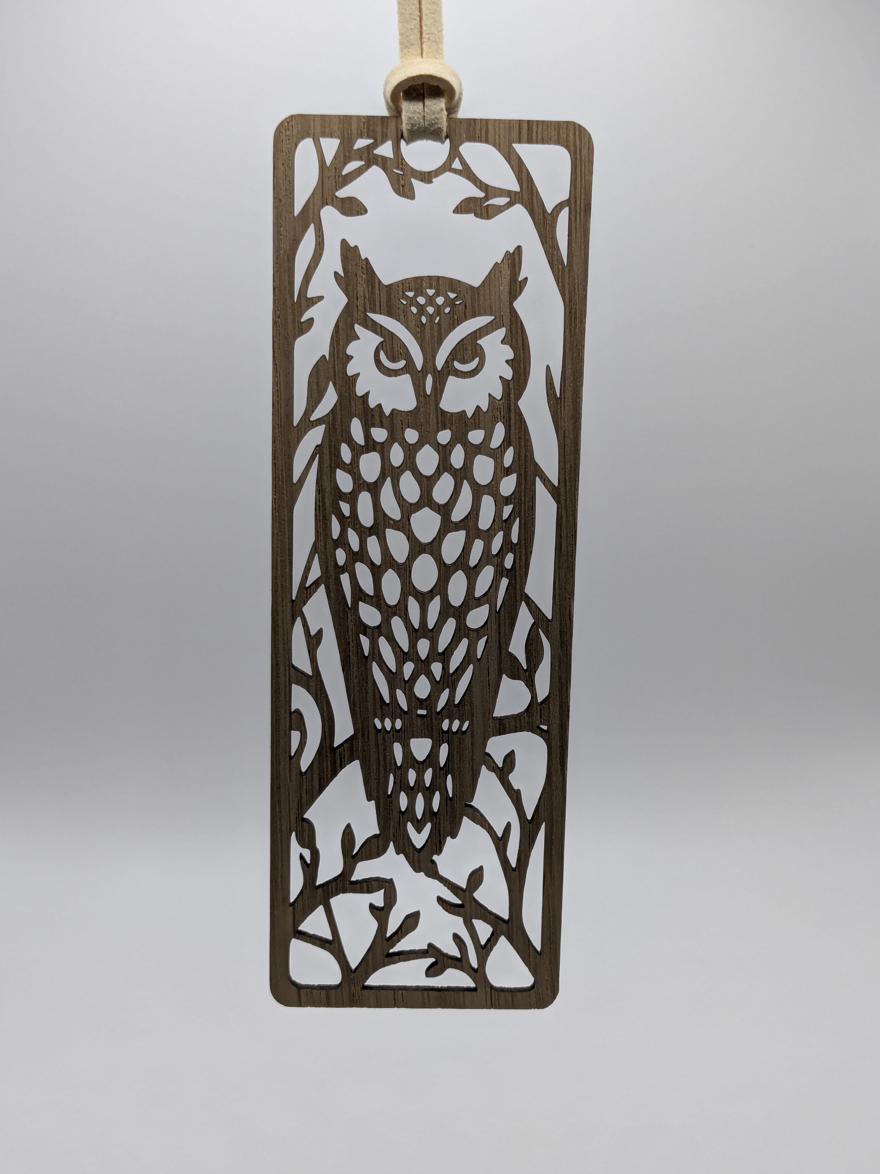 Marque-page en bois Hibou