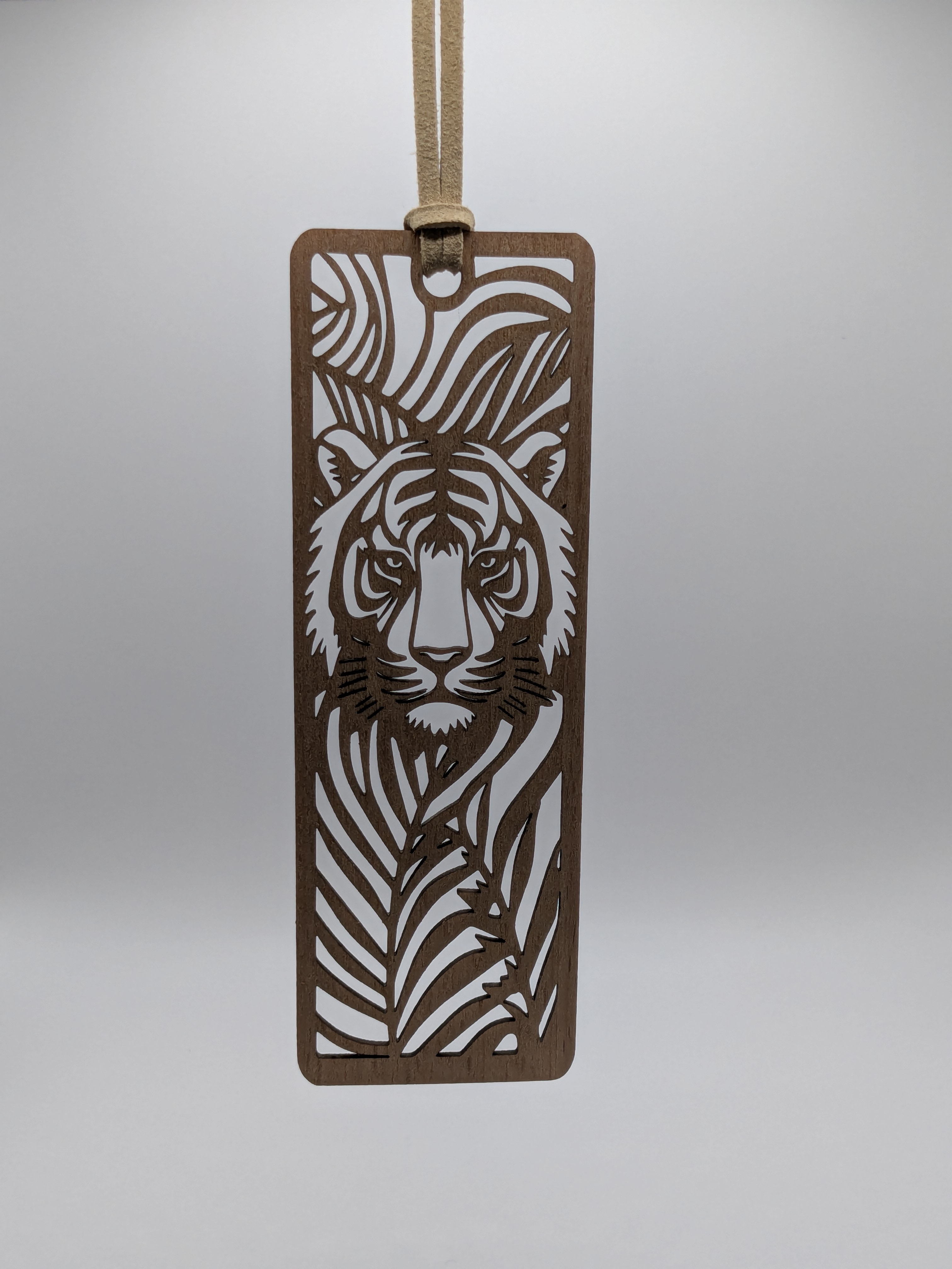 Marque-page en bois Tigre