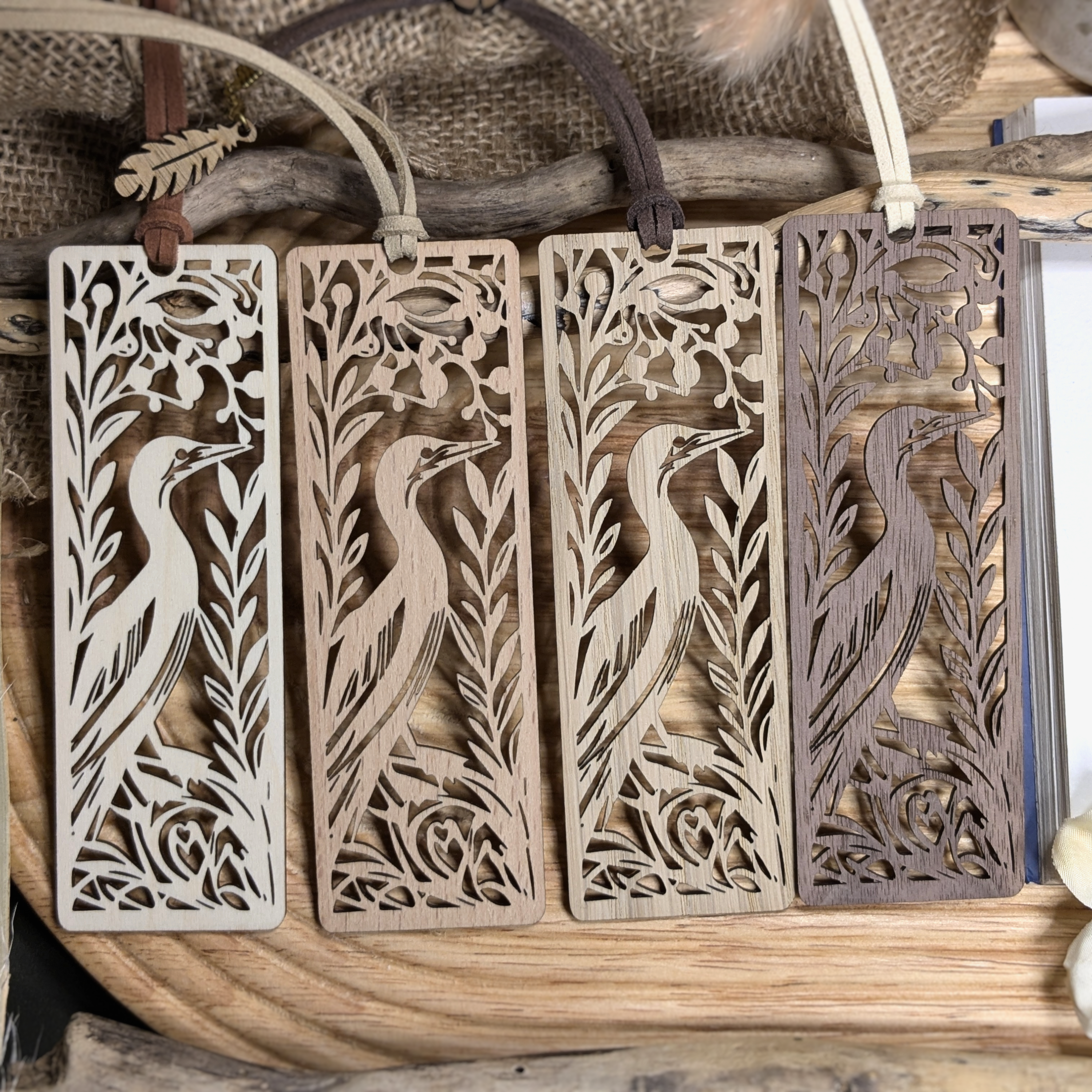 Marque-page en bois Fou de Bassan