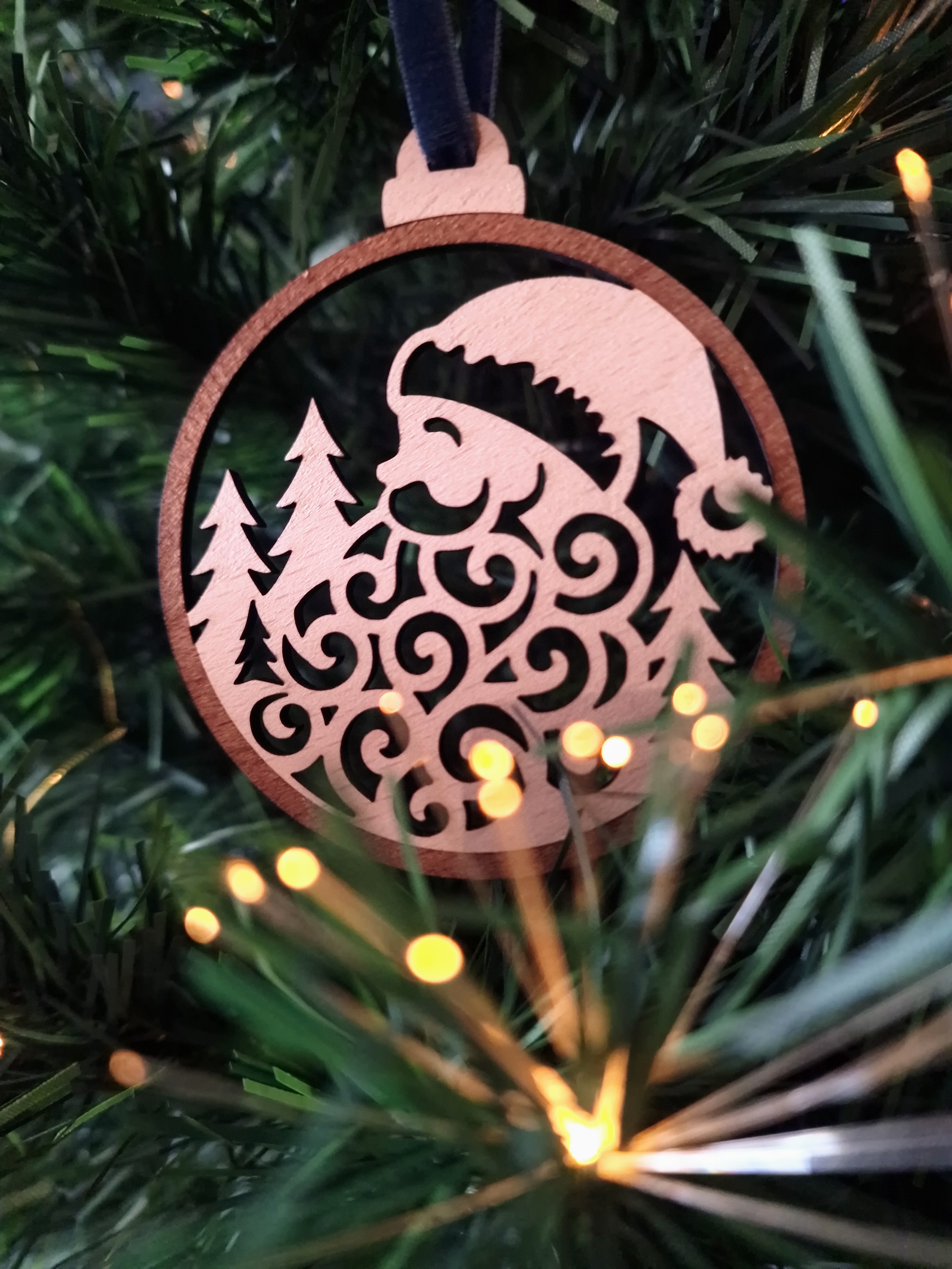 Boule de Noël - Le sourire de Santa