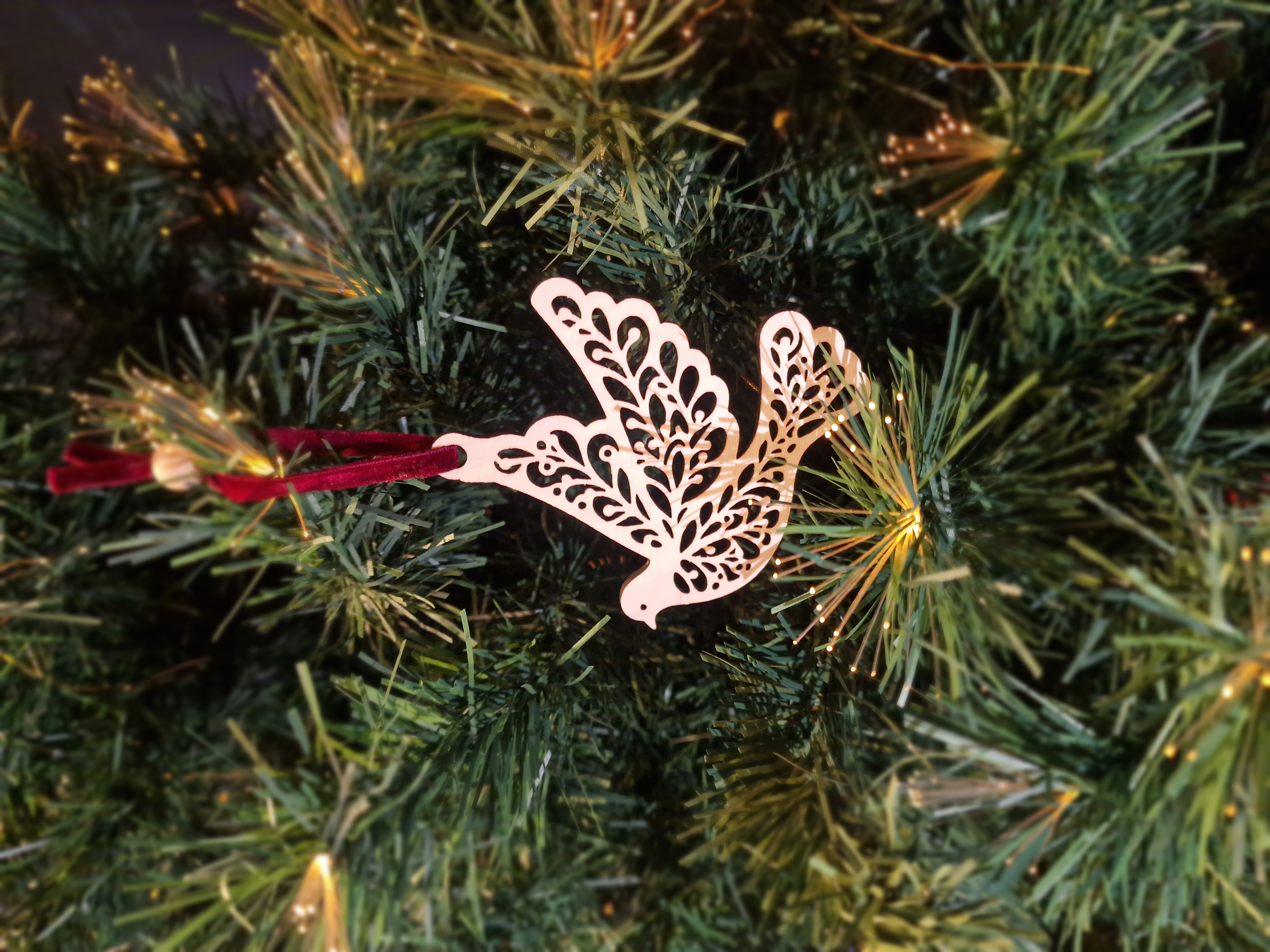 Sujet de Noël - L'envol de la colombe