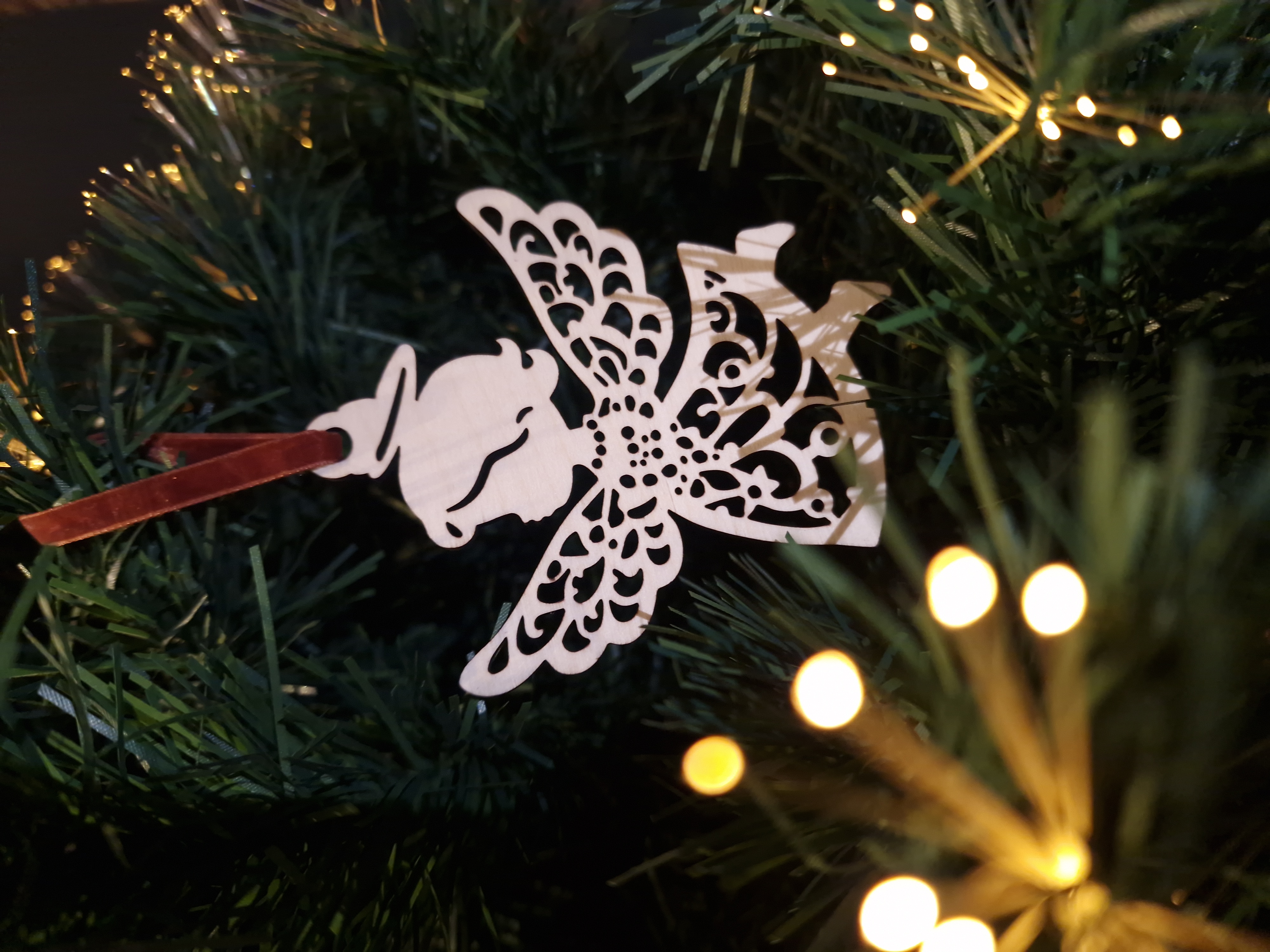 Sujet de Noël - La visite de l'Ange