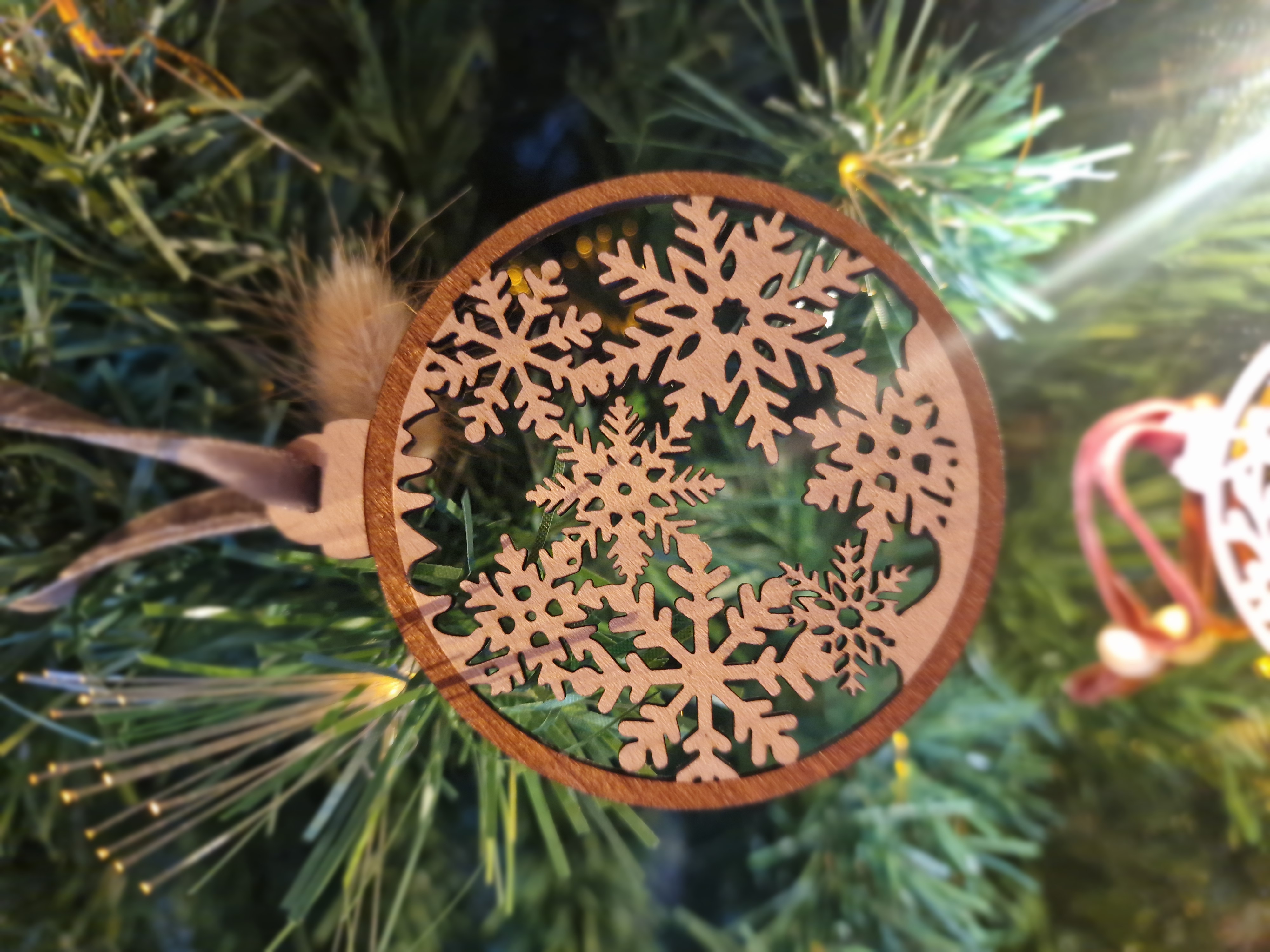 Boule de Noël - Pluie de flocons