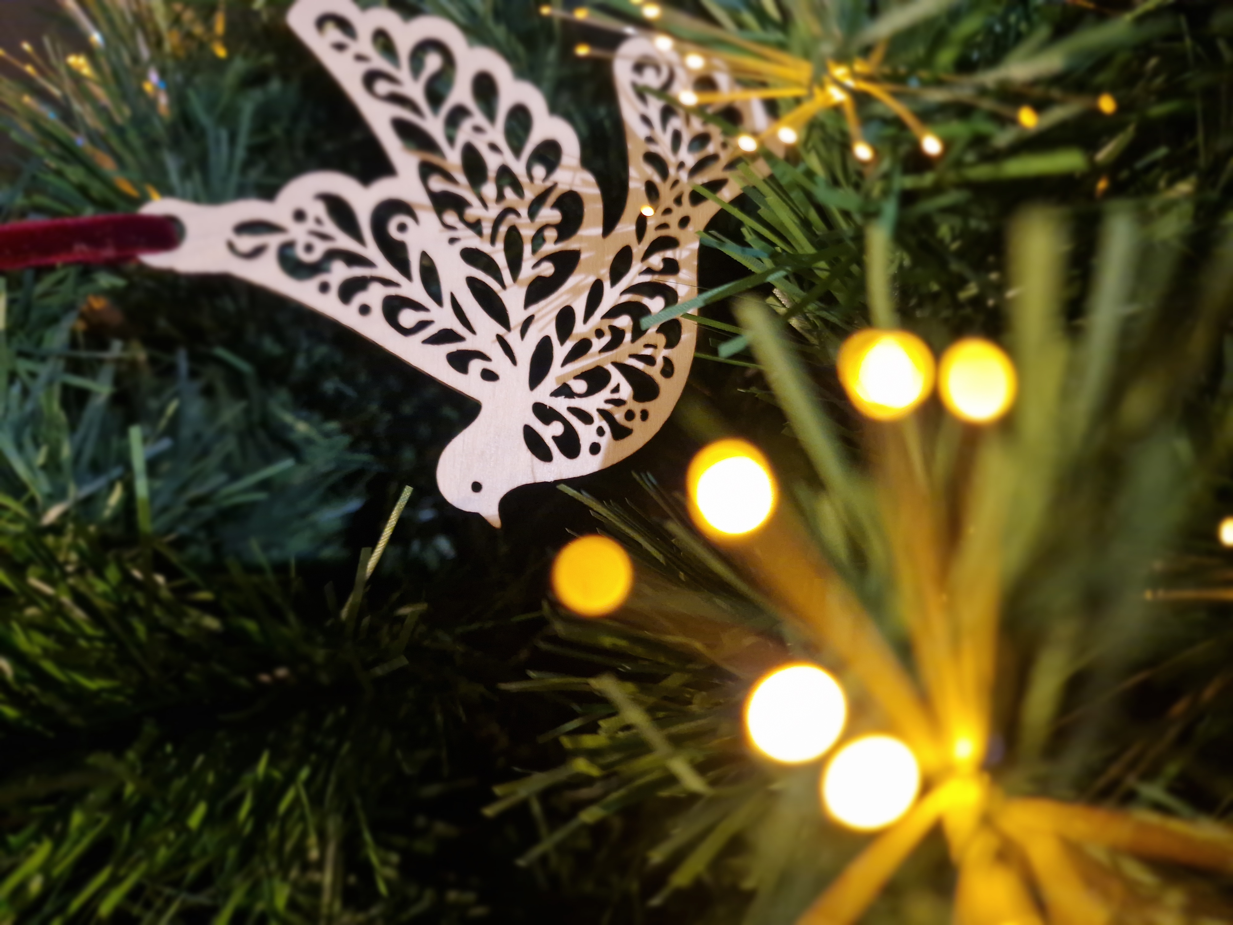 Sujet de Noël - L'envol de la colombe