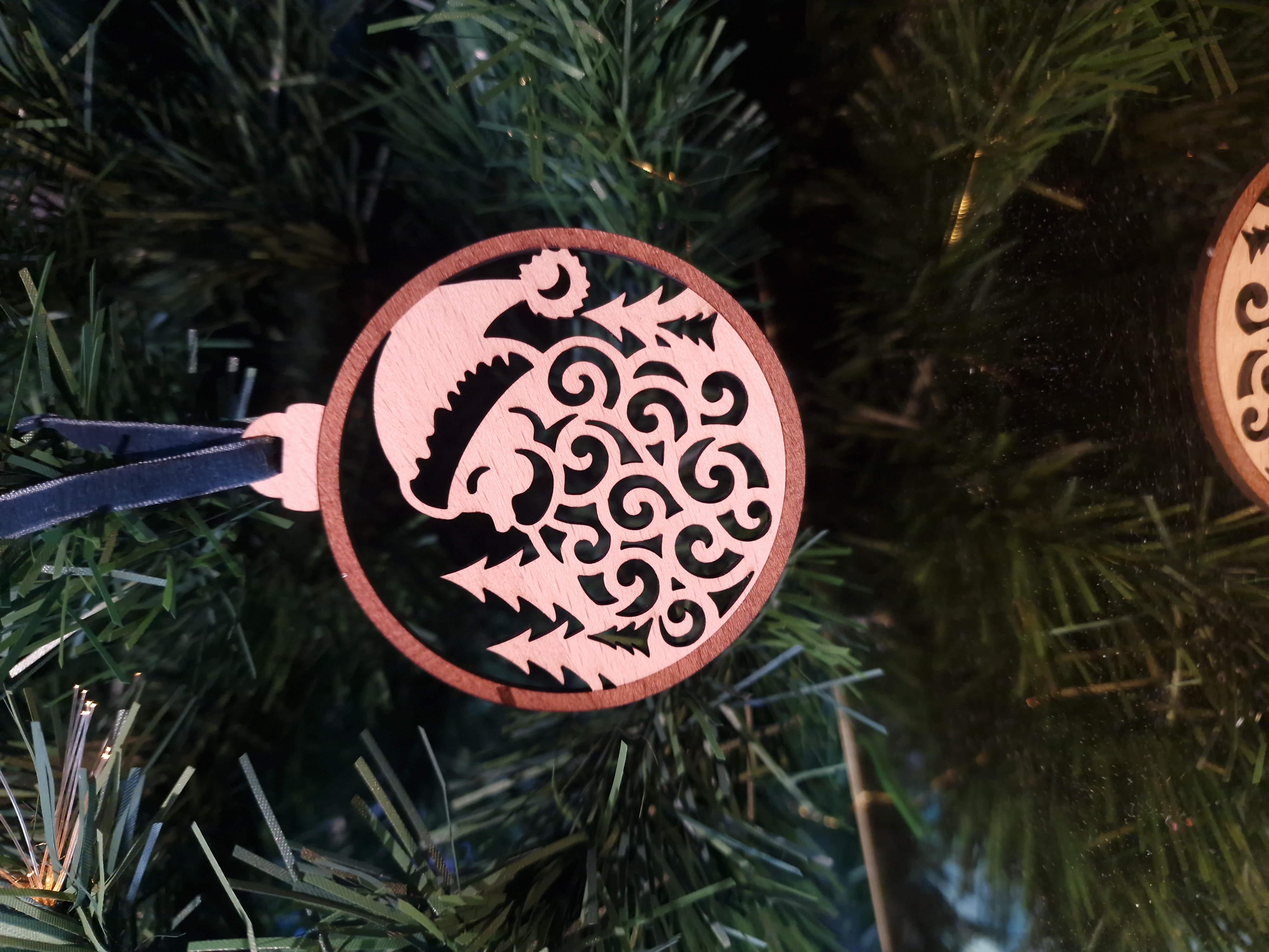 Boule de Noël - Le sourire de Santa