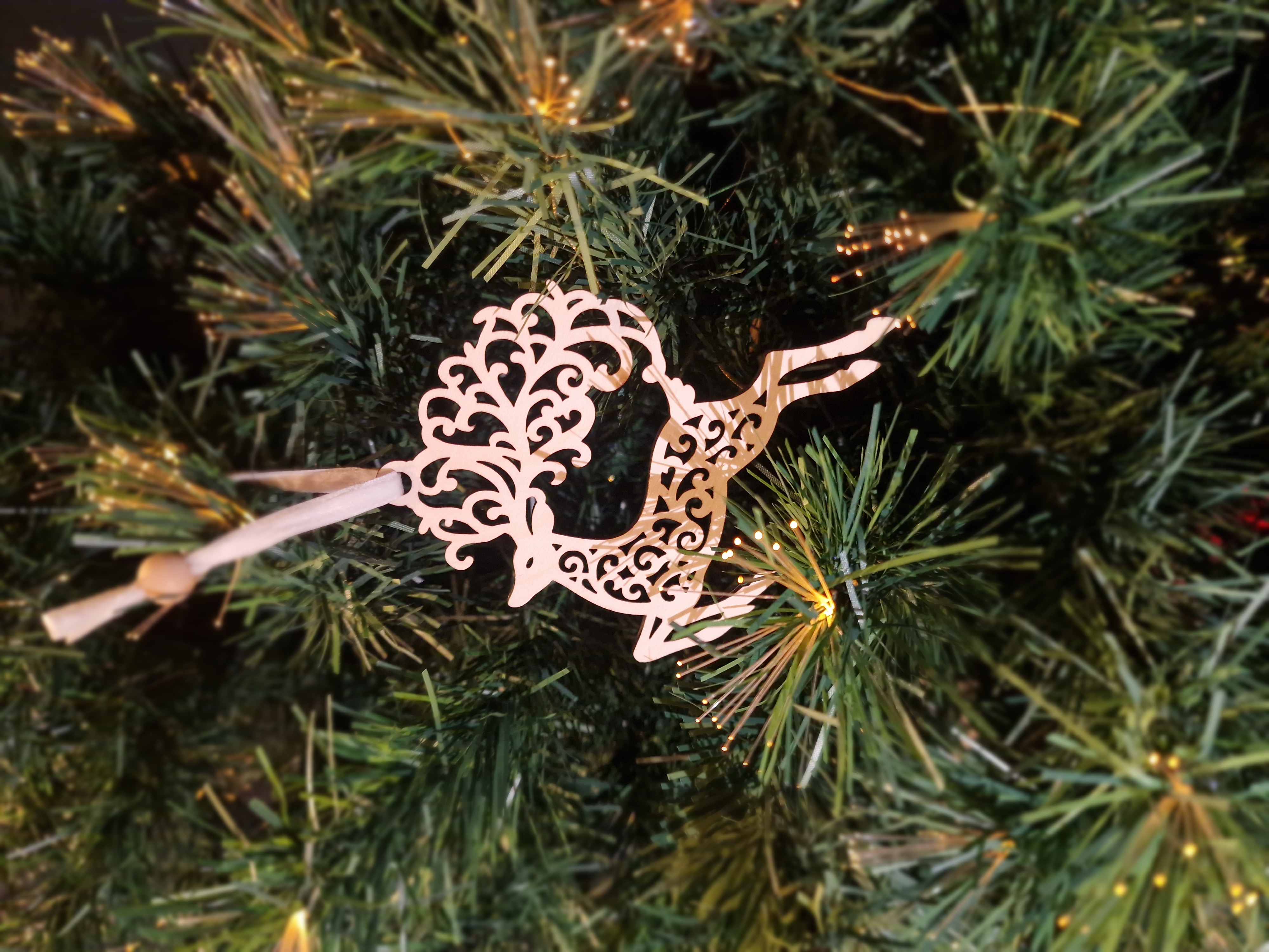 Sujet de Noël -  Le saut du Renne