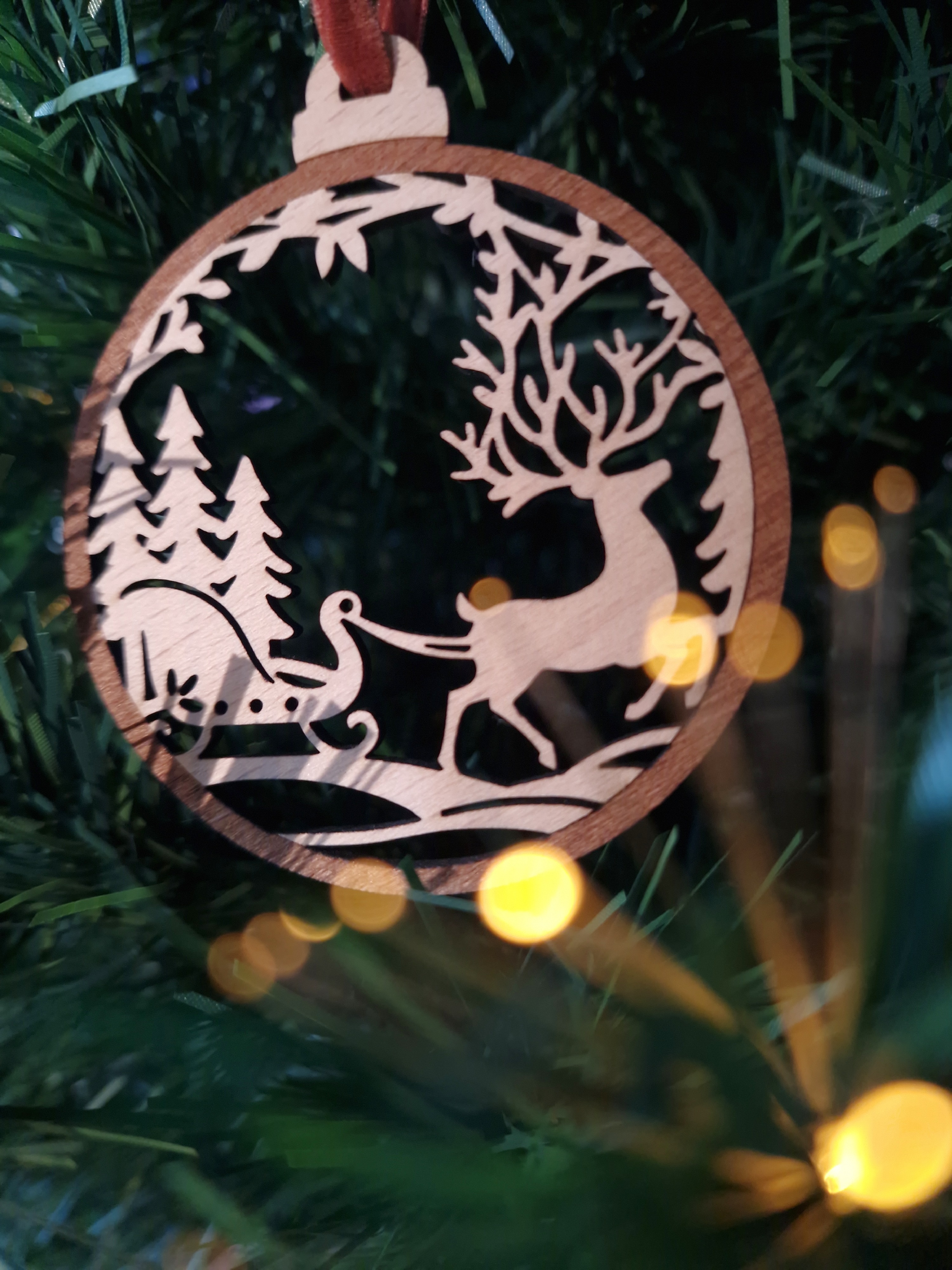 Boule de Noël - Le Traîneau est prêt !