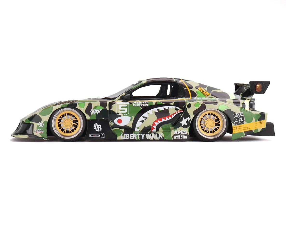 A Bathing Ape x Liberty Walk RX-7 FD Die-cast