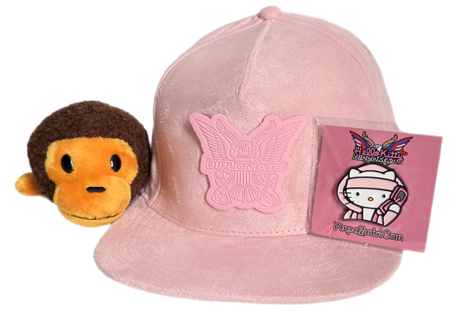 Cookies x Diplomats Velour Pink Fitted Hat 