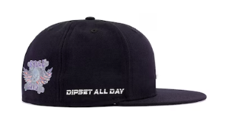 New Era New York Yankees x Diplomats X Skull Gang x ByrdGang 59Fifty Fitted Hat - Split Pink Grey Undrebrim